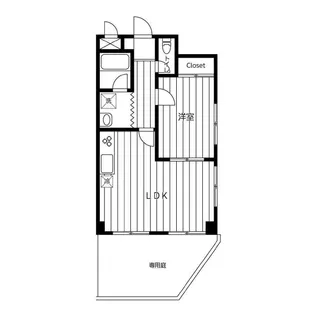 エクセルハイム【1階】の間取り