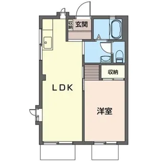 ハイツリーベントII【1階】の間取り