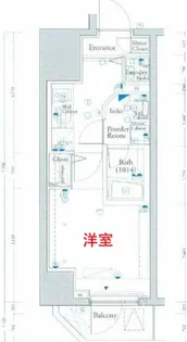 ヴォーガコルテ西小山【2階】の間取り