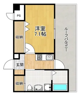 ダブルツリー7番館【5階】の間取り