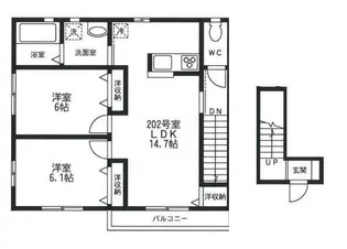 ラークII【2階】の間取り