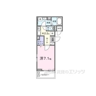 ラフレシールウエスト【2階】の間取り