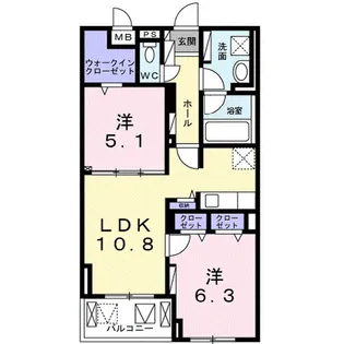 グランディオ TK【3階】の間取り