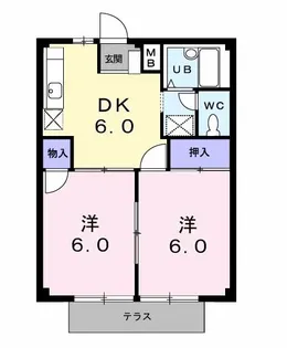 コーポラスY【1階】の間取り