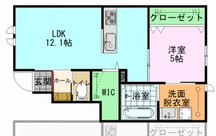 リヴァージュ高浜【1階】の間取り