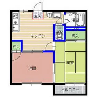 セブンハイツC棟【2階】の間取り