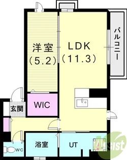 ブランシェ本町【1階】の間取り