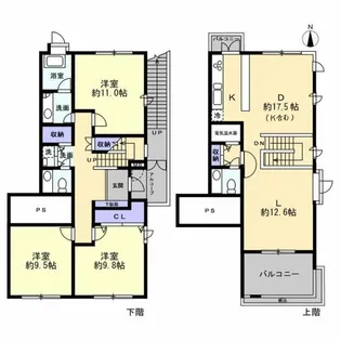 エクレール大磯【2階】の間取り