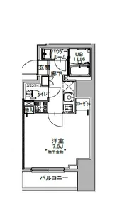 S-RESIDENCE八丁堀una【6階】の間取り