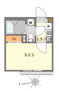 Luxカシオペア【2階】の間取り