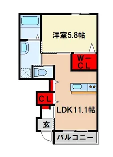 grandir【1階】の間取り