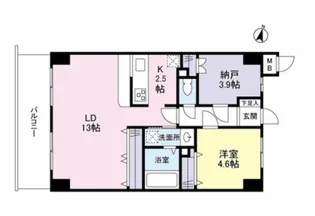 ブルールイイヅカ【6階】の間取り