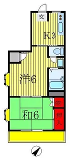 メゾン梅沢 きよしヶ丘【2階】の間取り