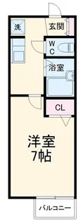 シャトレ元住吉【1階】の間取り
