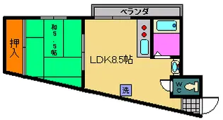 クリーク大桐【2階】の間取り