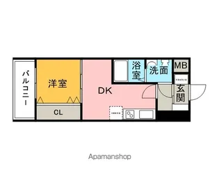 アリビオ天神南【10階】の間取り