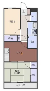 第2コーワハイツ【2階】の間取り