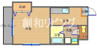 セレスティア・カネガエ【2階】の間取り