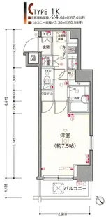 パレ・ホームズ武蔵小山【8階】の間取り