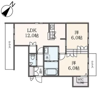 (仮称)稲城市押立ヘーベルメゾン【1階】の間取り