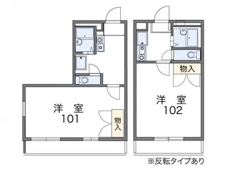 レオパレスサクセスI【1階】の間取り