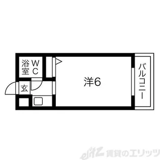 アパートメント東淀川II【3階】の間取り