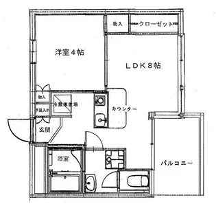 ニイダビル【4階】の間取り