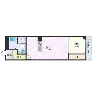 Raffine大阪九条【2階】の間取り