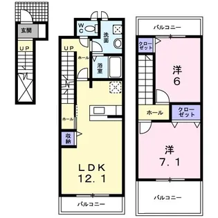 セレーノI【2階】の間取り