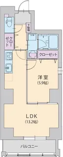 ルノンセンター南【5階】の間取り