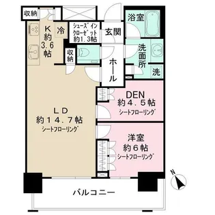 ザ・タワー横浜北仲【27階】の間取り