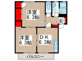 アピレンス【1階】の間取り