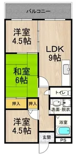 カーサフィオーレ 壱番館【2階】の間取り