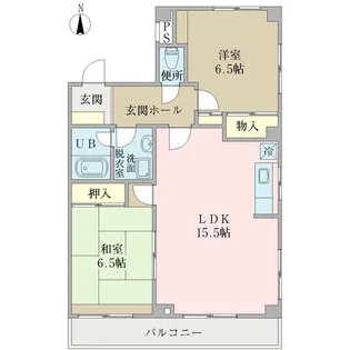 パルティール【3階】の間取り