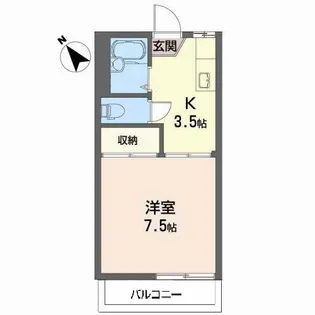 NSハイツ【2階】の間取り
