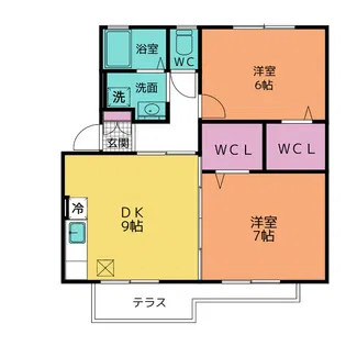 セジュール池鯉鮒A【1階】の間取り