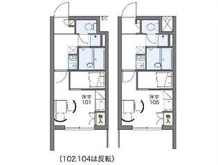 レオパレスエミル ジョセフ I【2階】の間取り