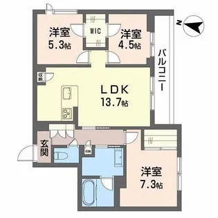 リオ・ルシオル【2階】の間取り