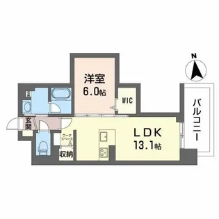 クオリア覚王山【4階】の間取り