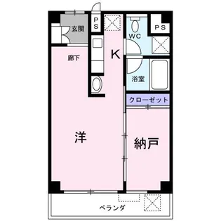コリドールベルエア【6階】の間取り