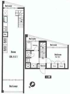 KAMIIKEDAI2155の間取り