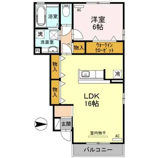 グリーン ノエルB棟【1階】の間取り