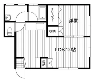 夏目マンション【1階】の間取り