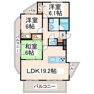 ファミリールF【4階】の間取り