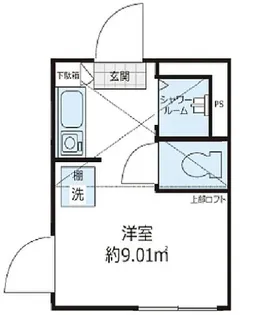 Shanti Casa 四谷若葉【2階】の間取り