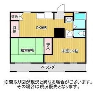 コーポラス堀川【1階】の間取り