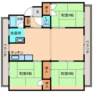 メゾンシャルマンA棟【1階】の間取り