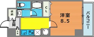 ウェルスクエア中目黒【3階】の間取り