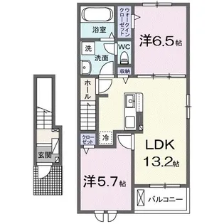 グランディール I【2階】の間取り