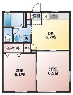 N・グランダルシェ【1階】の間取り